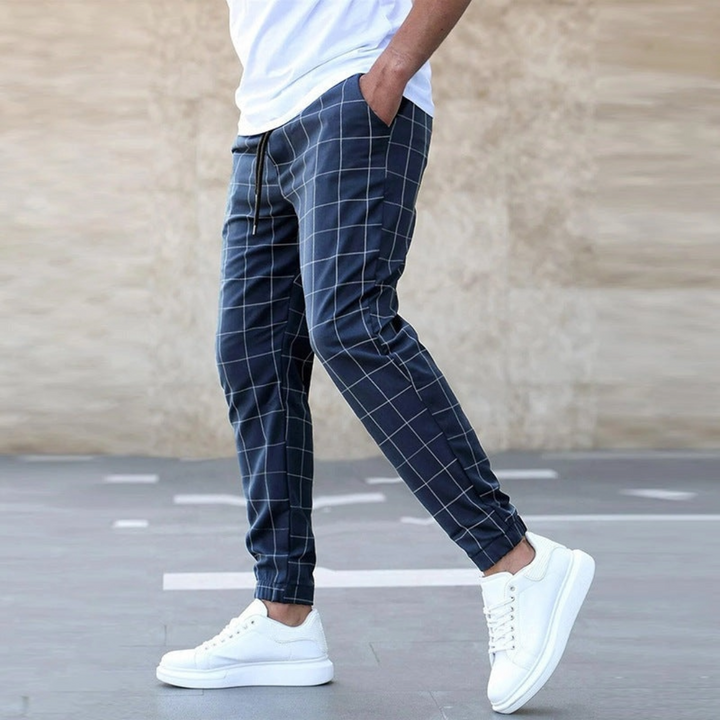 CALVIN | MEN'S CHECKED JOGGER TROUSERS