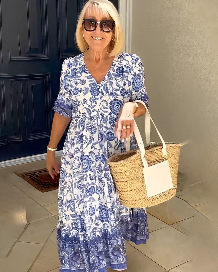 Lola | Graceful V-Neck Floral