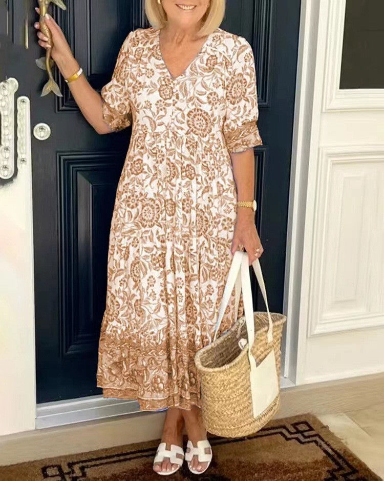 Lola | Graceful V-Neck Floral
