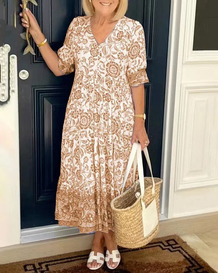 Lola | Graceful V-Neck Floral