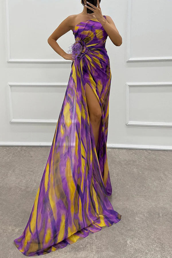 Vanny - Vibrant Draped Dress