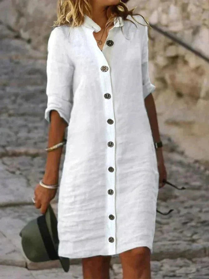 Avril | Breezy Comfort Shirt Dress