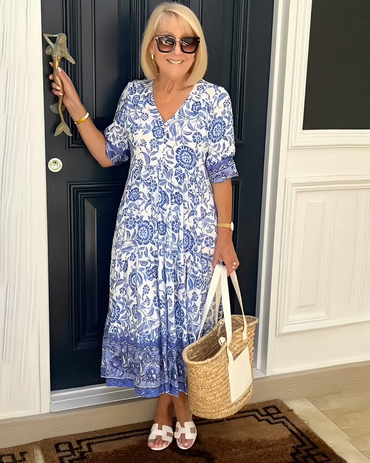 Lola | Graceful V-Neck Floral