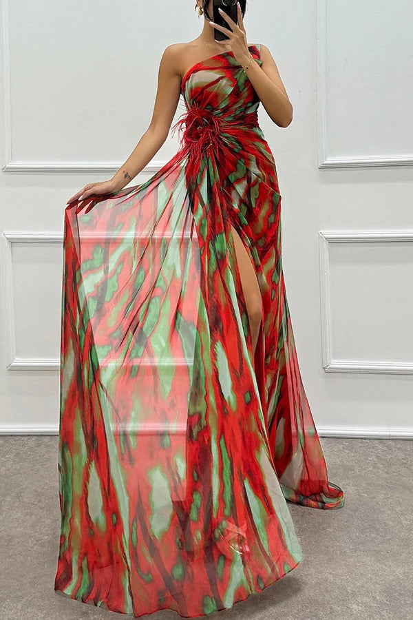 Vanny - Vibrant Draped Dress