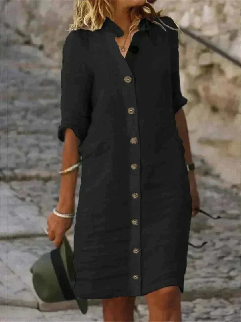 Avril | Breezy Comfort Shirt Dress