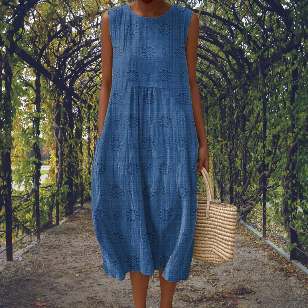 Bobbie – Elegant sleeveless dress with pockets