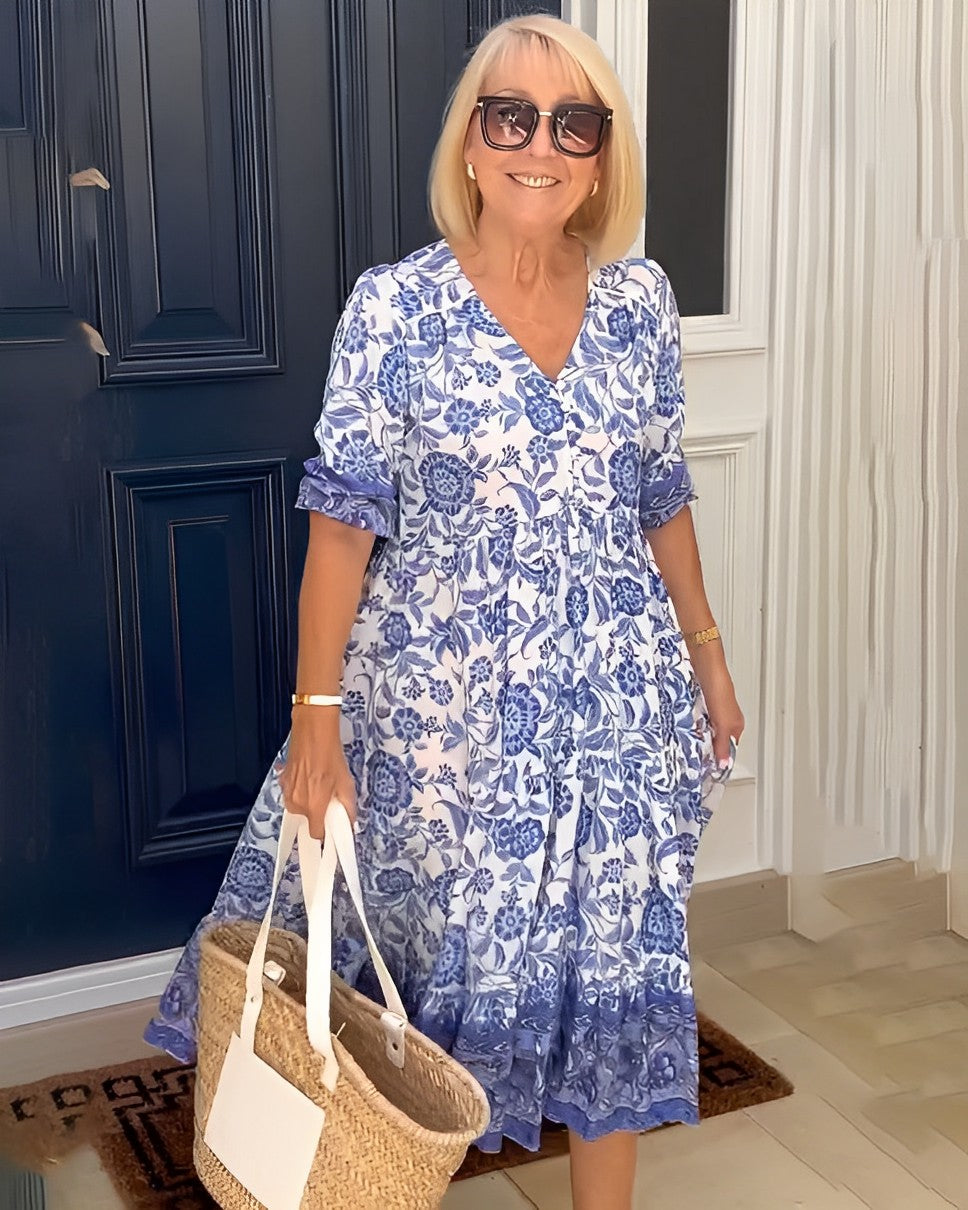 Lola | Graceful V-Neck Floral