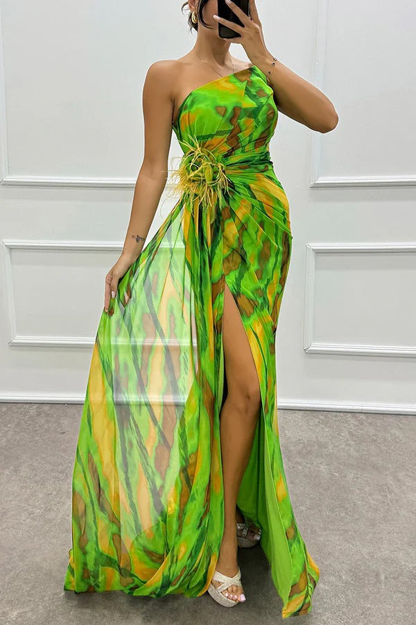 Vanny - Vibrant Draped Dress