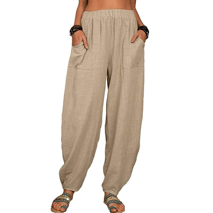 SISI | Loose Cotton and Linen Harem Pants