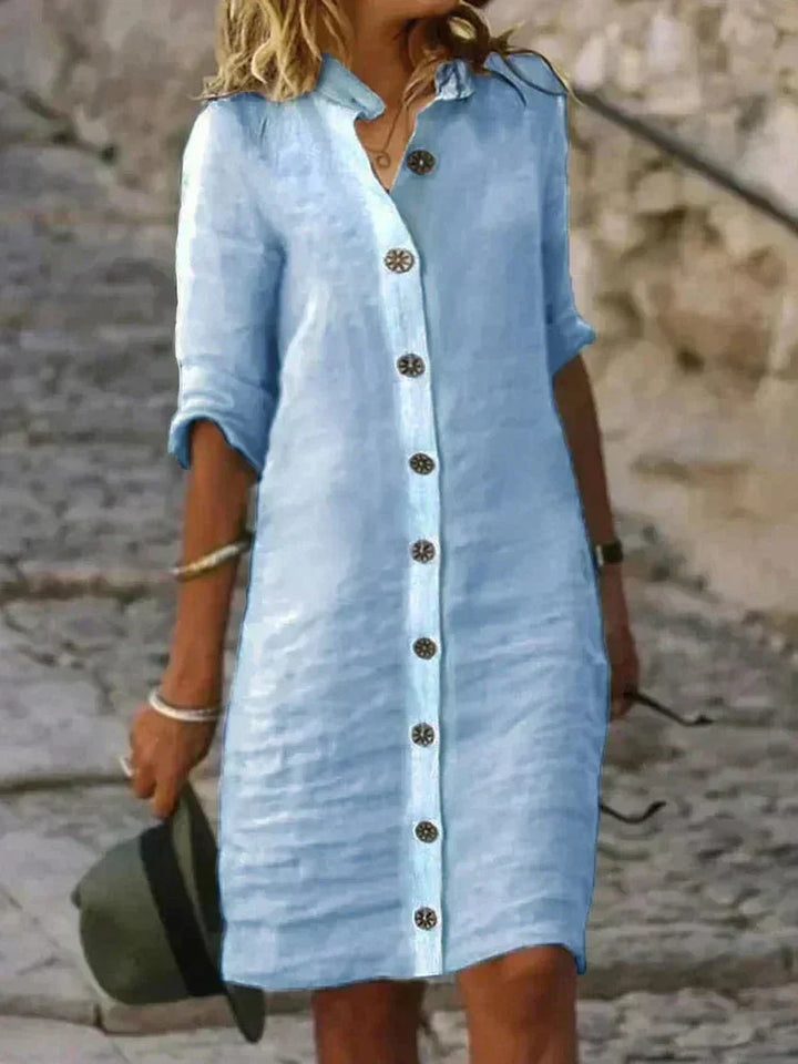 Avril | Breezy Comfort Shirt Dress