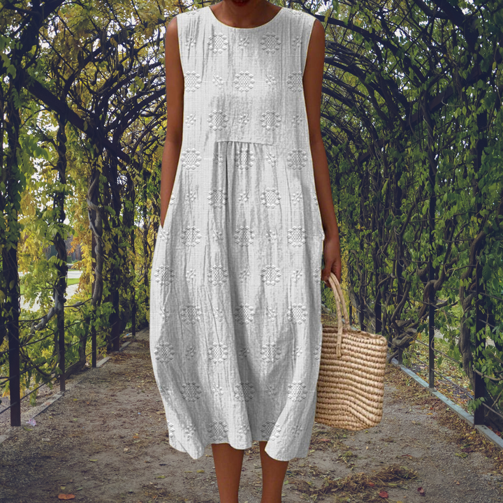 Bobbie – Elegant sleeveless dress with pockets