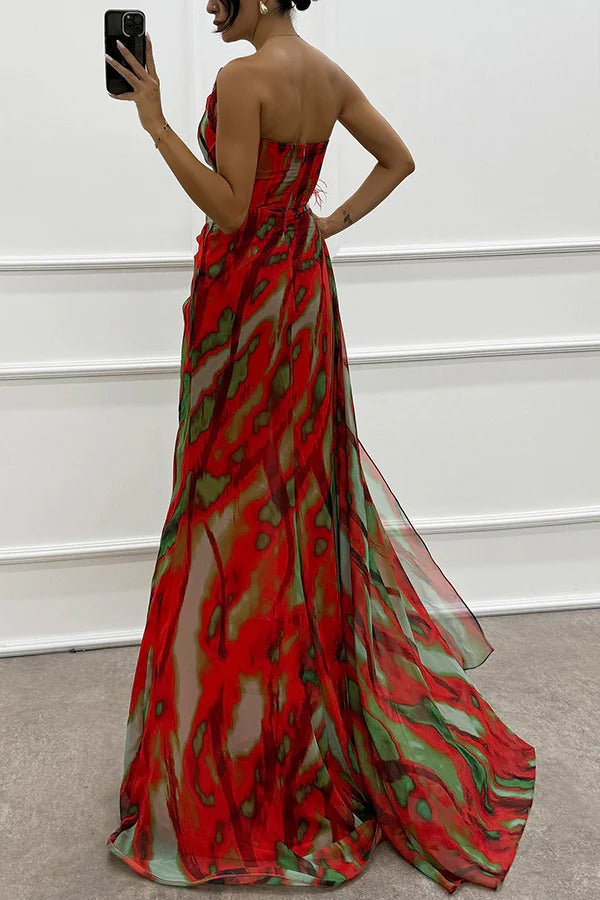 Vanny - Vibrant Draped Dress