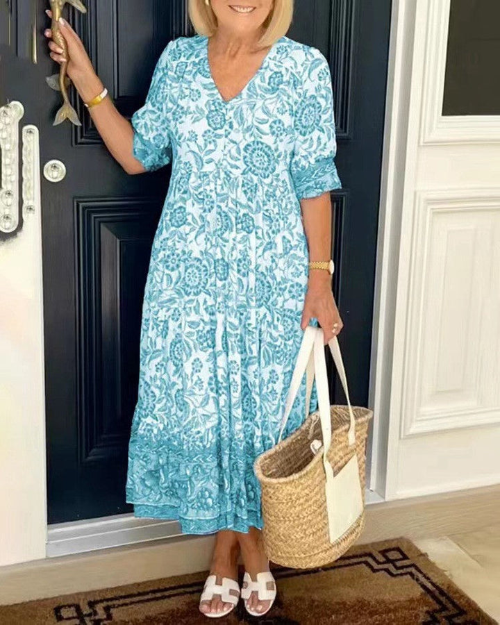 Lola | Graceful V-Neck Floral
