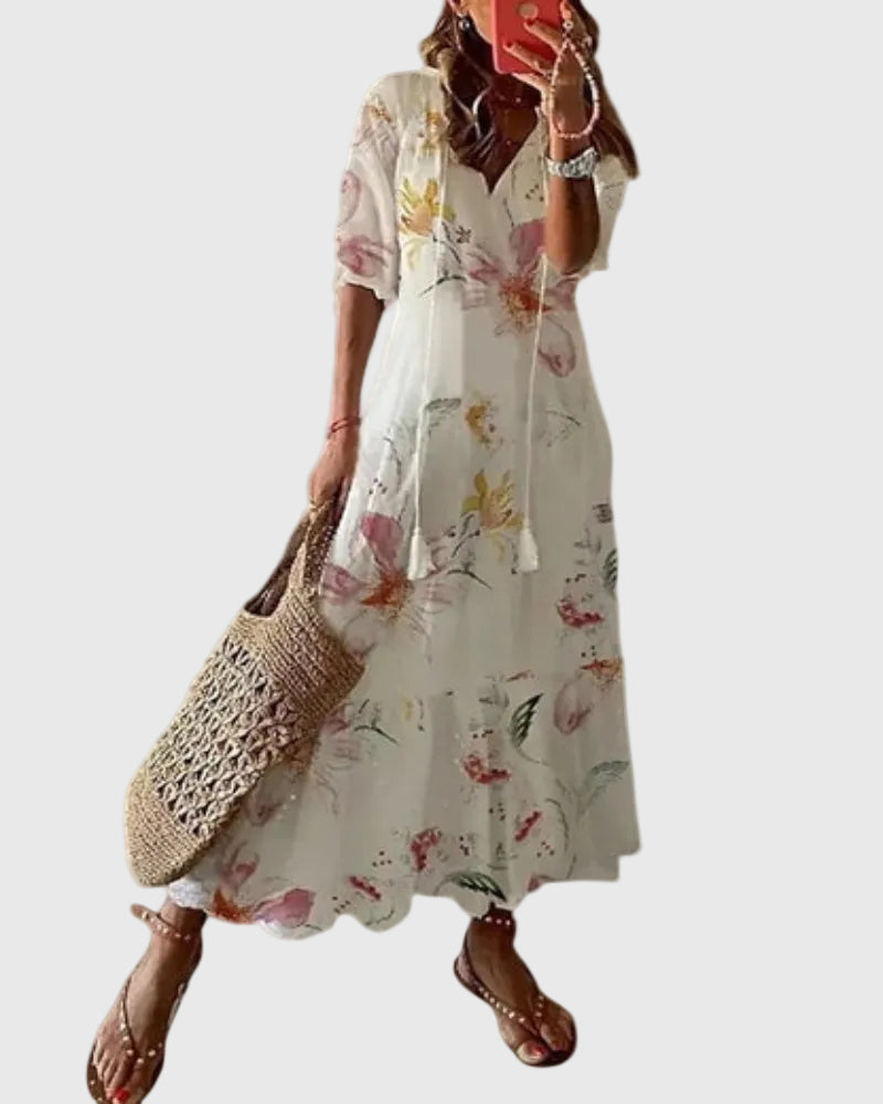 Fallon | Boho Vintage Summer Maxi Dress