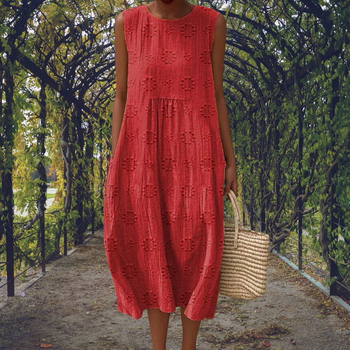 Bobbie – Elegant sleeveless dress with pockets