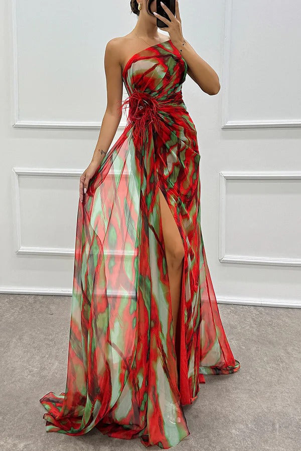 Vanny - Vibrant Draped Dress