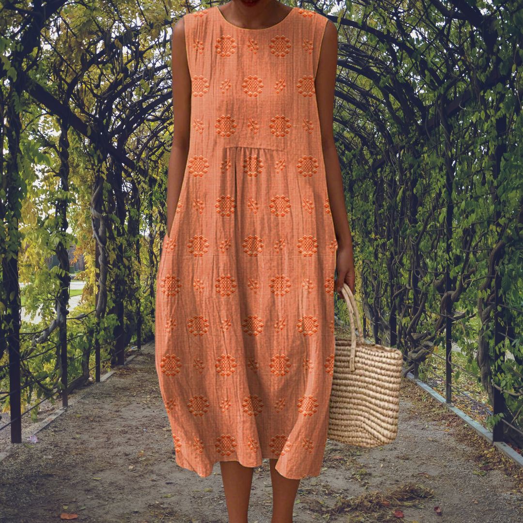 Bobbie – Elegant sleeveless dress with pockets