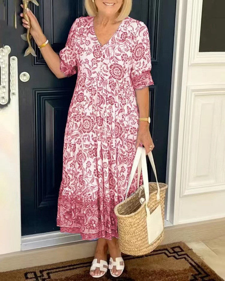 Lola | Graceful V-Neck Floral