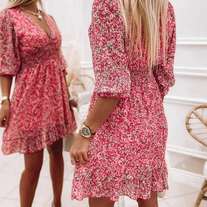 Clara - Elegant Floral Dress