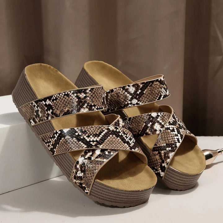 Joan™ – Orthopedic Leather Strap Sandals
