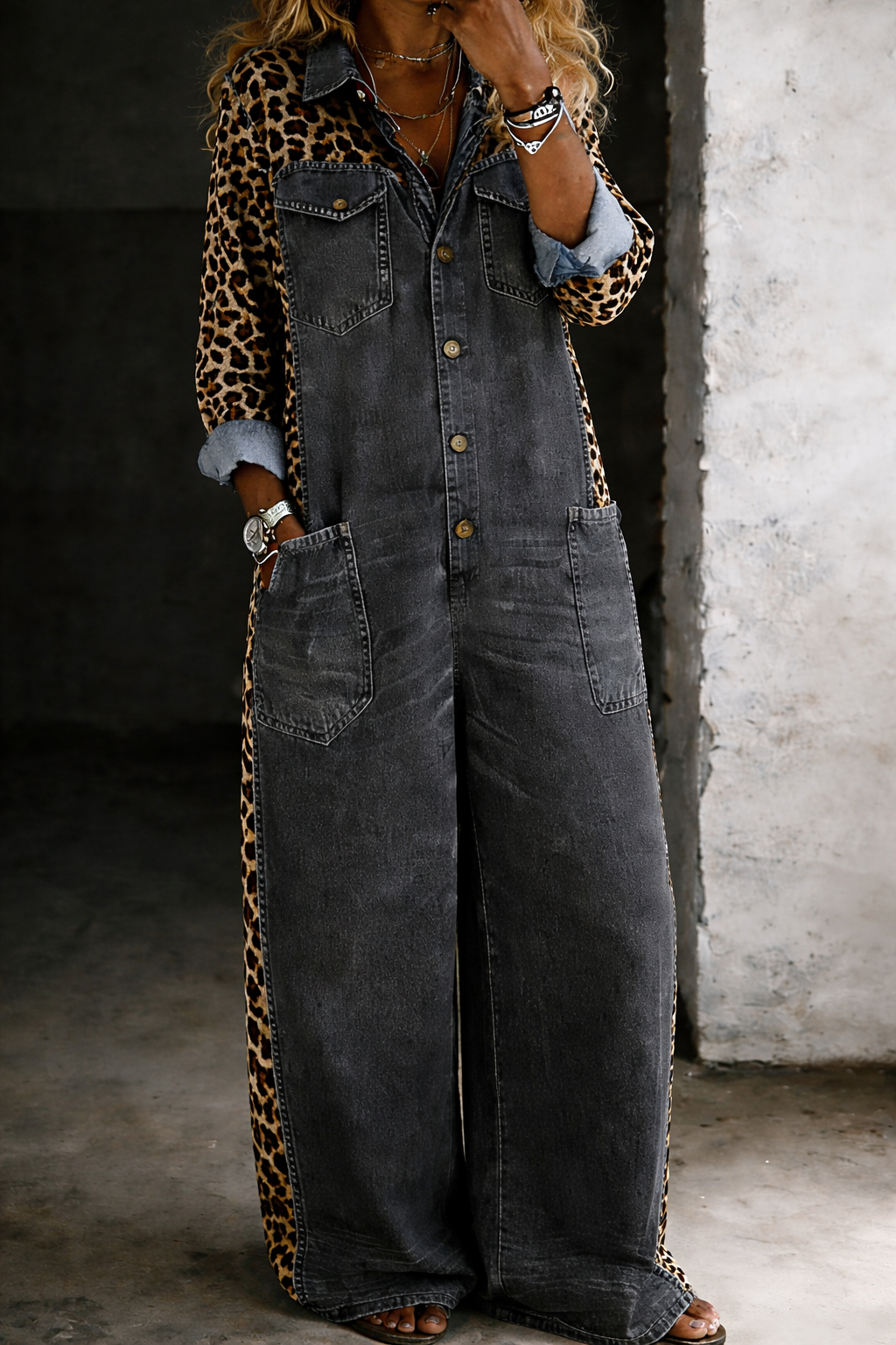 Amanda™ | One Piece Shirt Jumpsuit