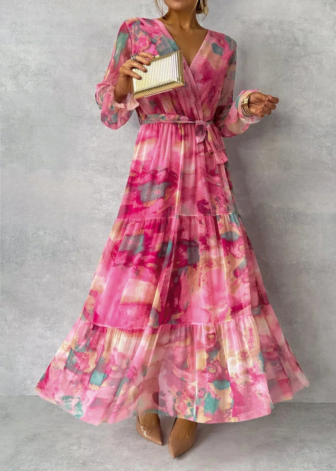 Wanda - Wrap Dress with Floral Print
