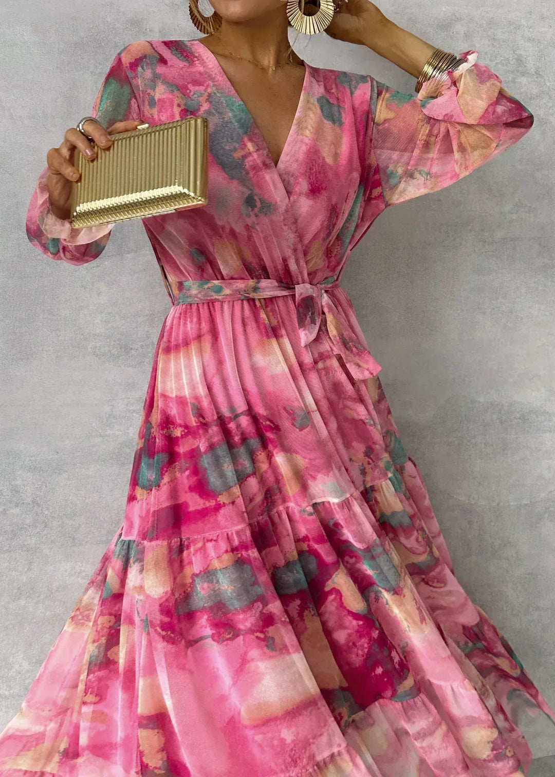 Wanda - Wrap Dress with Floral Print