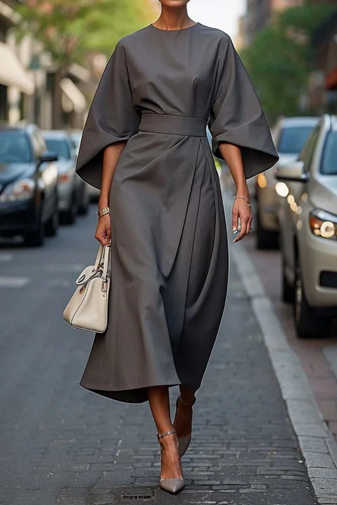 Matzliah™ | Lantern Sleeve Dress