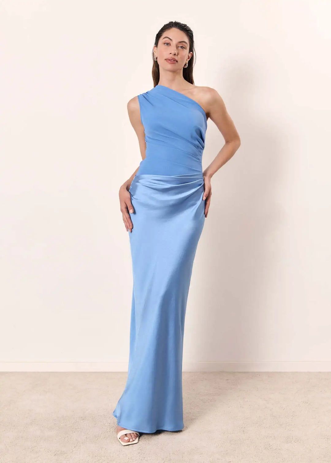 Mylene - Maxi Dress with a Guilt in Satin