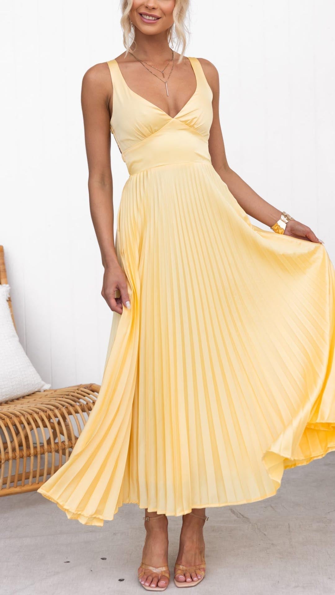 Malka™ | V-Neck Maxi Dress