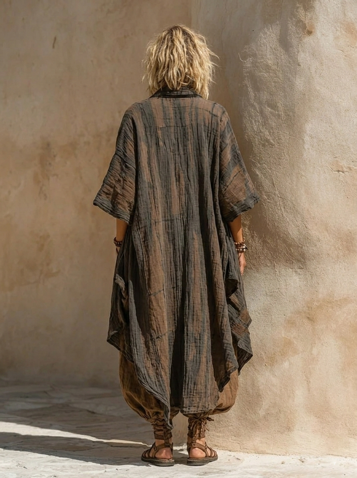 Margaret | Bohemian Art Print Three-Piece Set Outfit