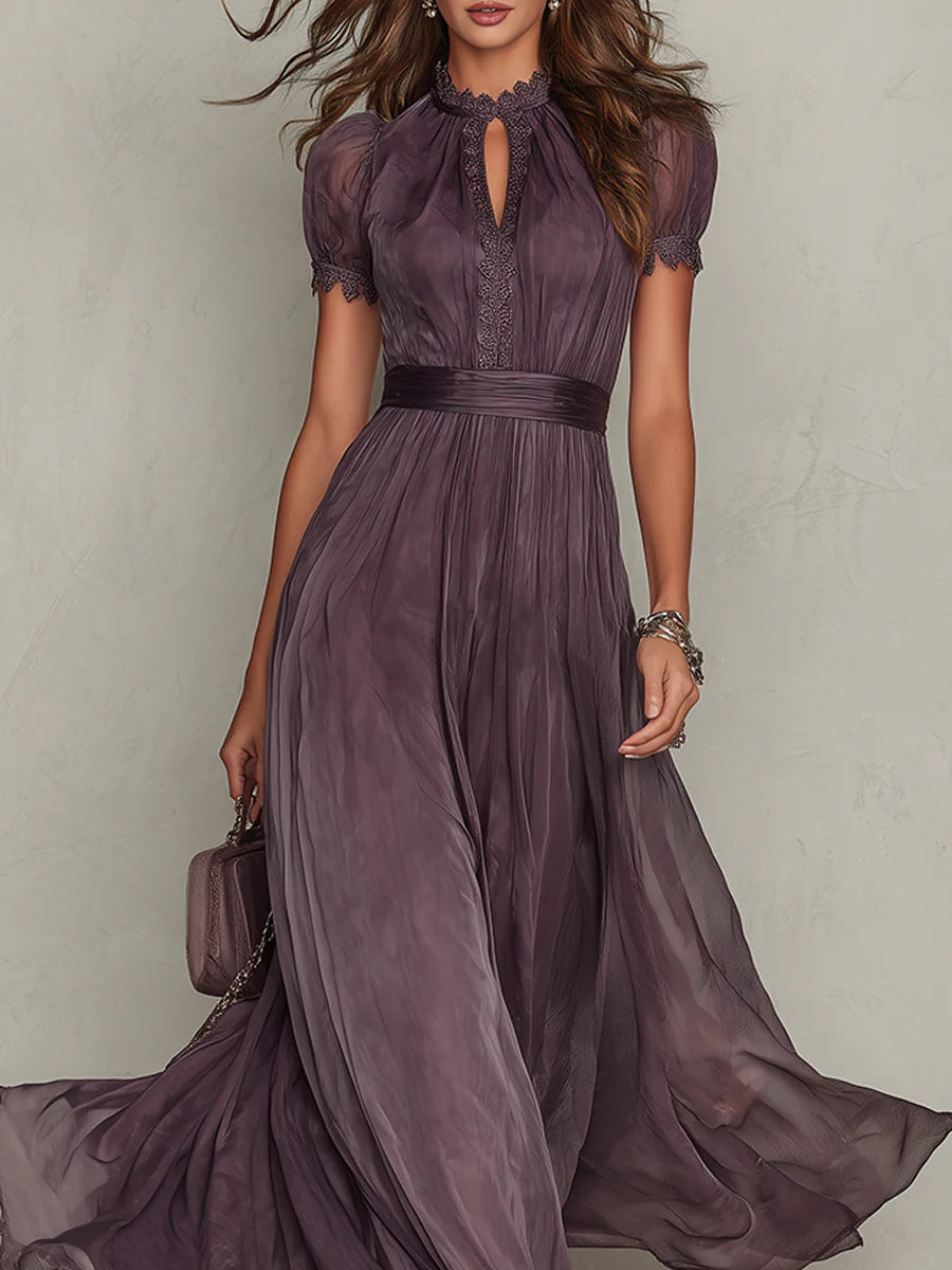 Ashley | Elegant Chiffon Maxi Dress