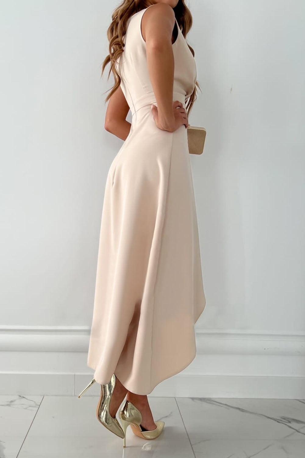 Mandy - Midi Wrap V-Neck Dress