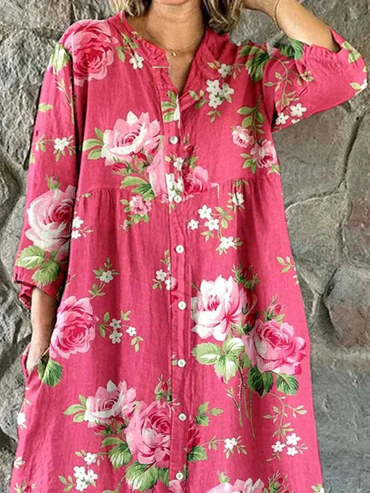 Leslie | Art Floral Dress