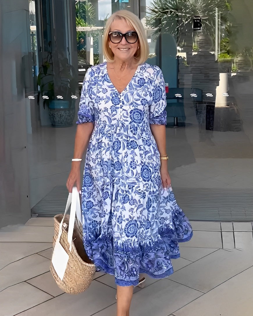 Lola | Graceful V-Neck Floral