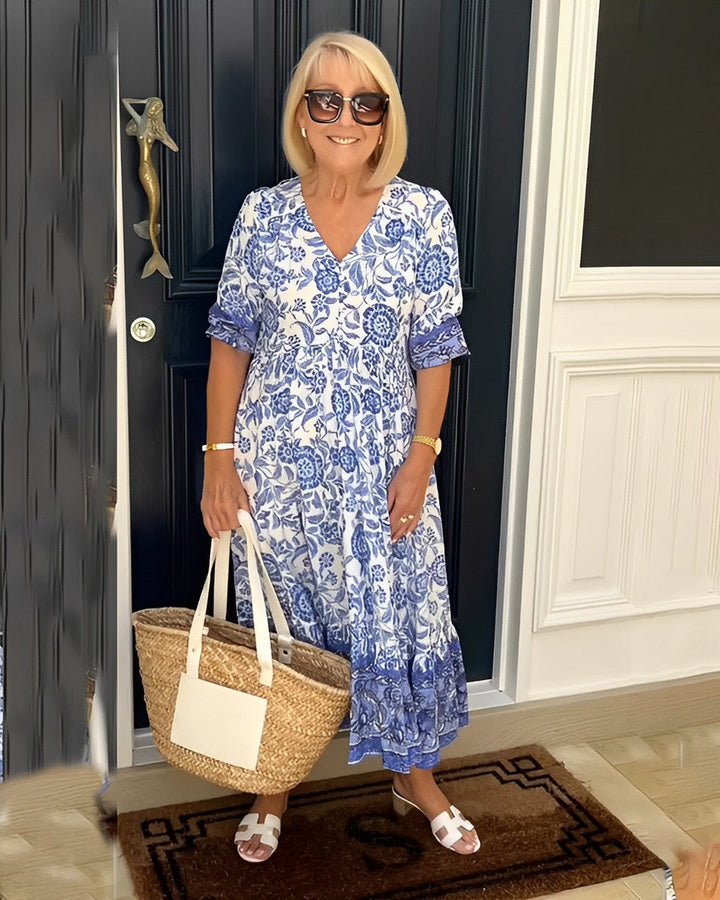 Lola | Graceful V-Neck Floral