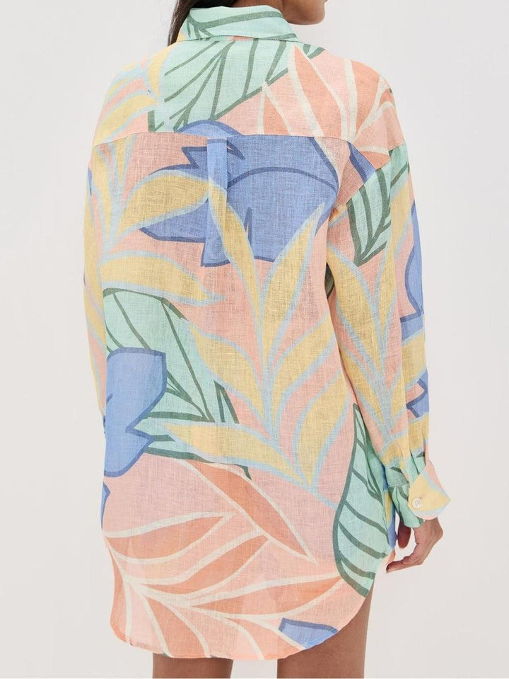 Amandine | Tropical Leaf Printed Set