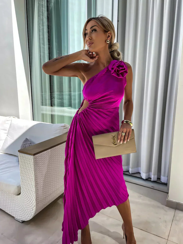 Eya™ | Floral One-Shoulder Maxi Dress