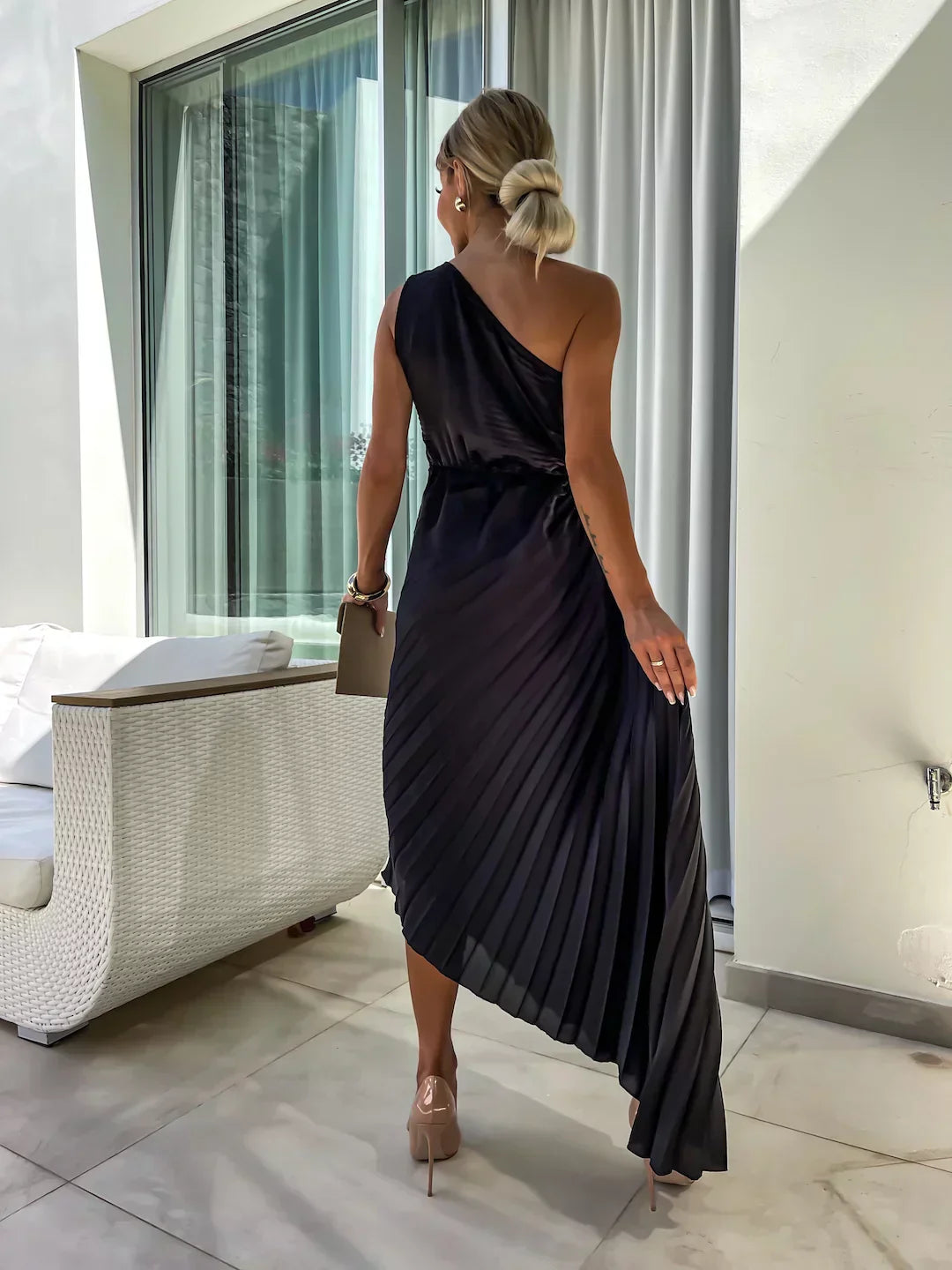 Eya™ | Floral One-Shoulder Maxi Dress