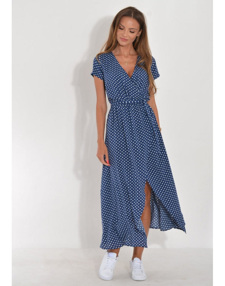 Tzahalit™ | V-Neck Floral Dress