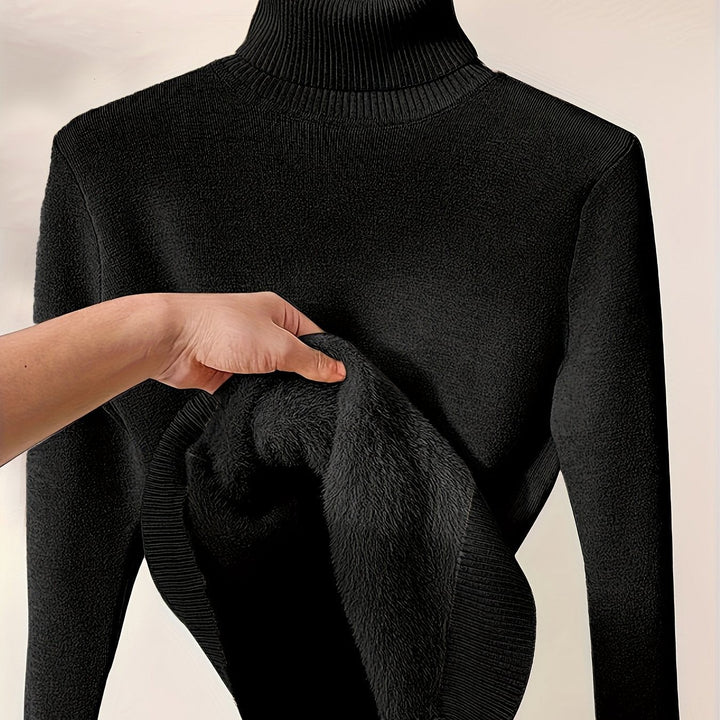 Selena | Cozy Lined High-Neck Sweater - image 10