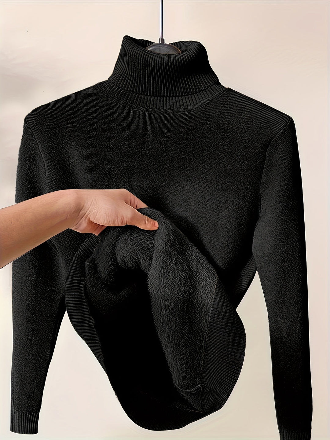 Selena | Cozy Lined High-Neck Sweater - image 11
