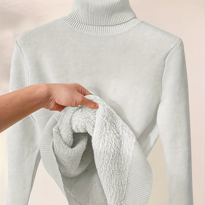 Selena | Cozy Lined High-Neck Sweater - image 14