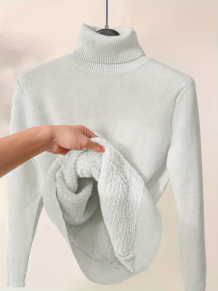 Selena | Cozy Lined High-Neck Sweater - image 15