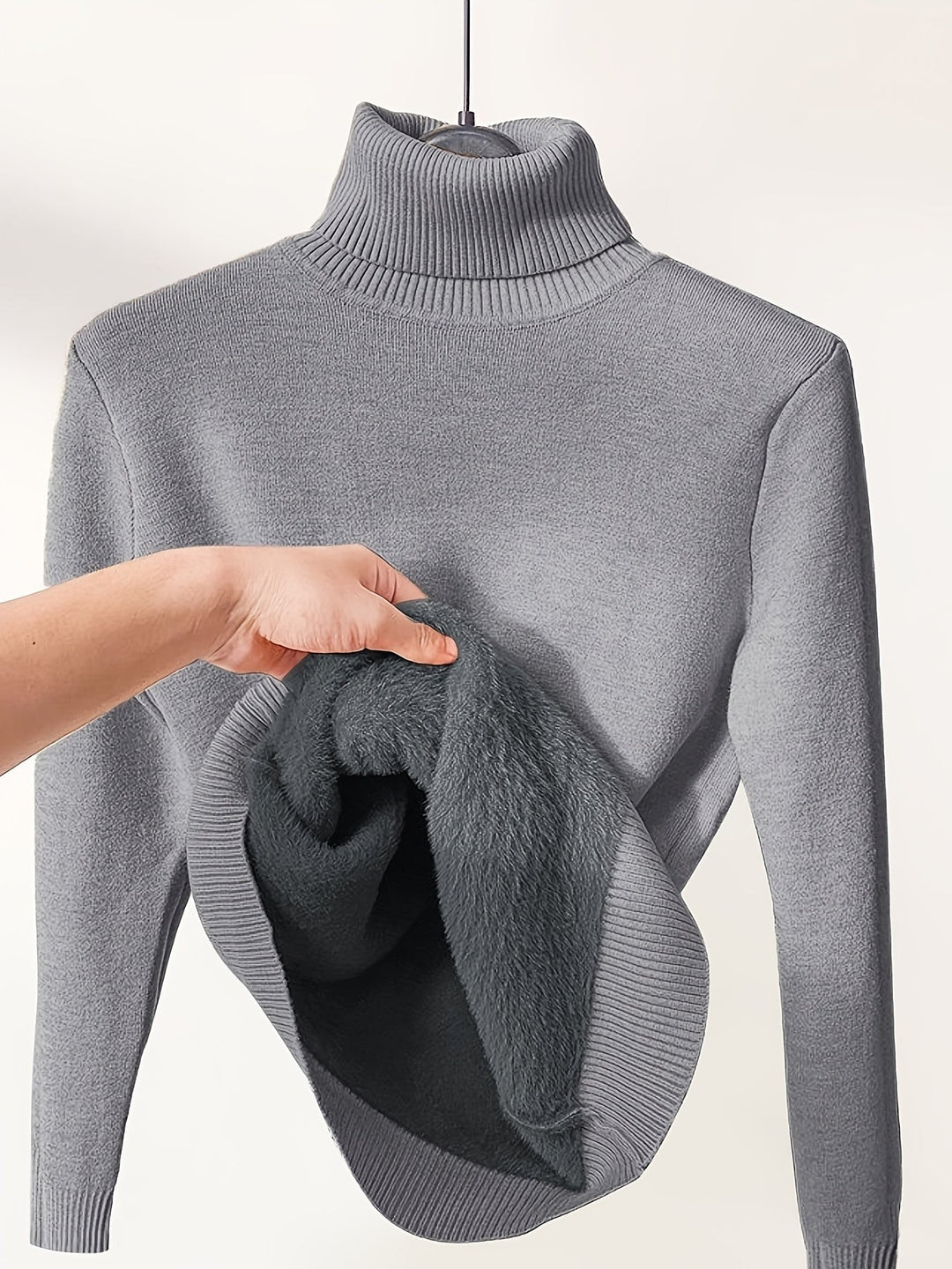 Selena | Cozy Lined High-Neck Sweater - image 20