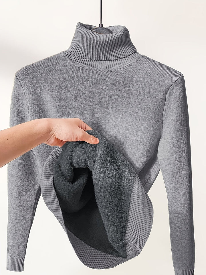 Selena | Cozy Lined High-Neck Sweater - image 20