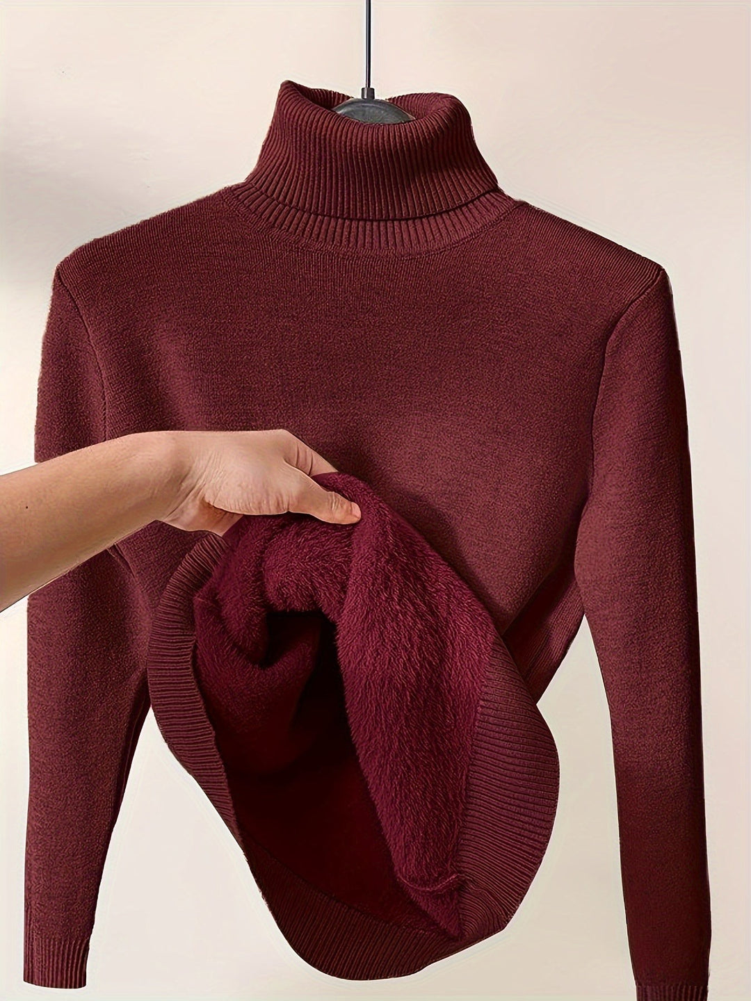 Selena | Cozy Lined High-Neck Sweater - image 26