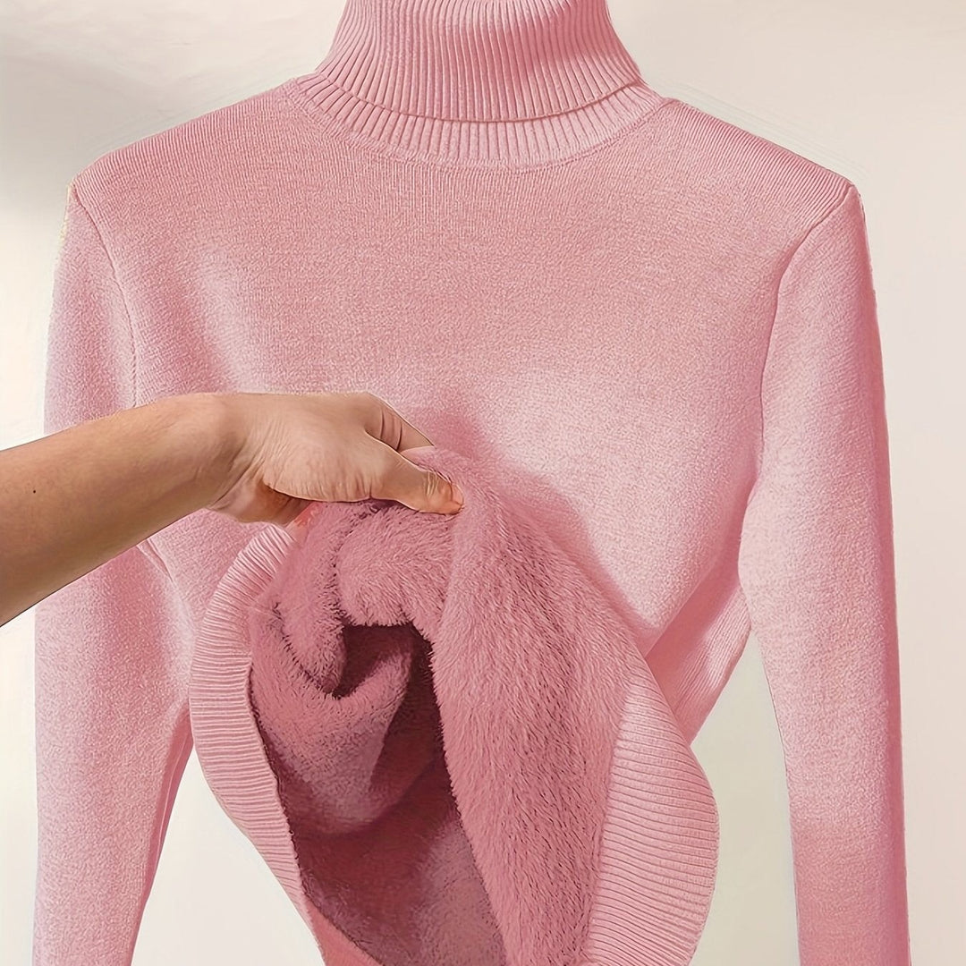 Selena | Cozy Lined High-Neck Sweater - image 29