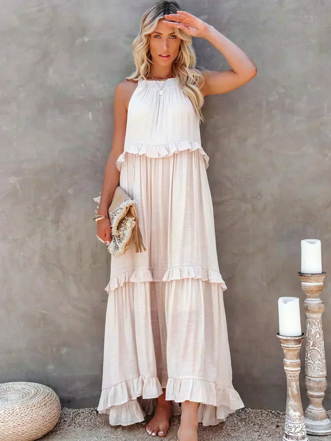 Courtney | Elegant Sleeveless Dress with Ruffles - image 1