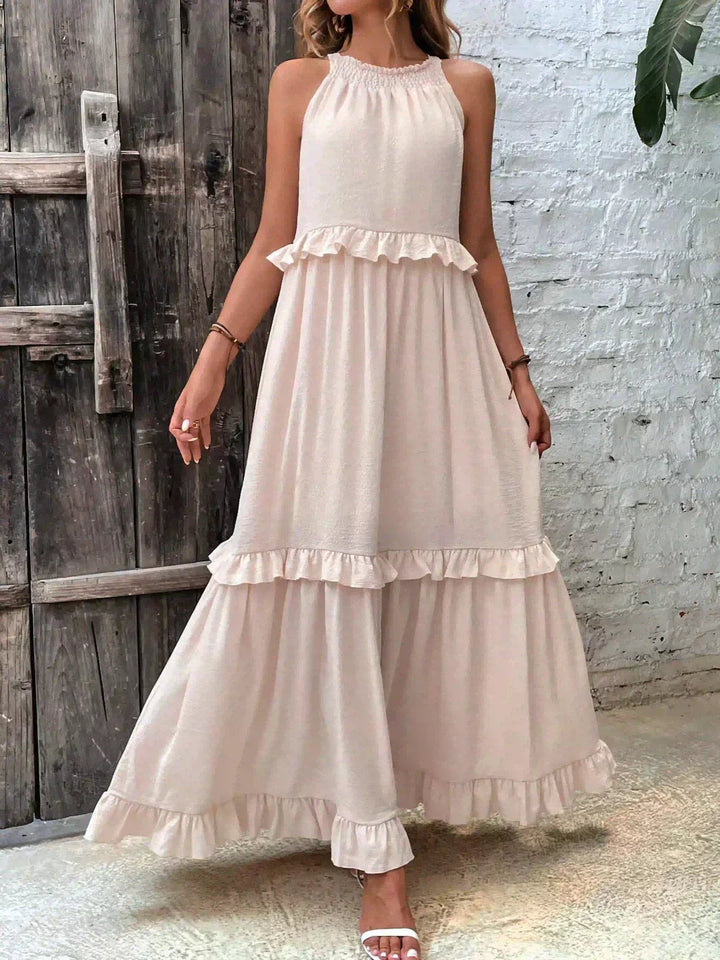Courtney | Elegant Sleeveless Dress with Ruffles - image 12